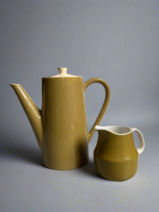 Ceramic Coffee Pot + Bonus Creamer