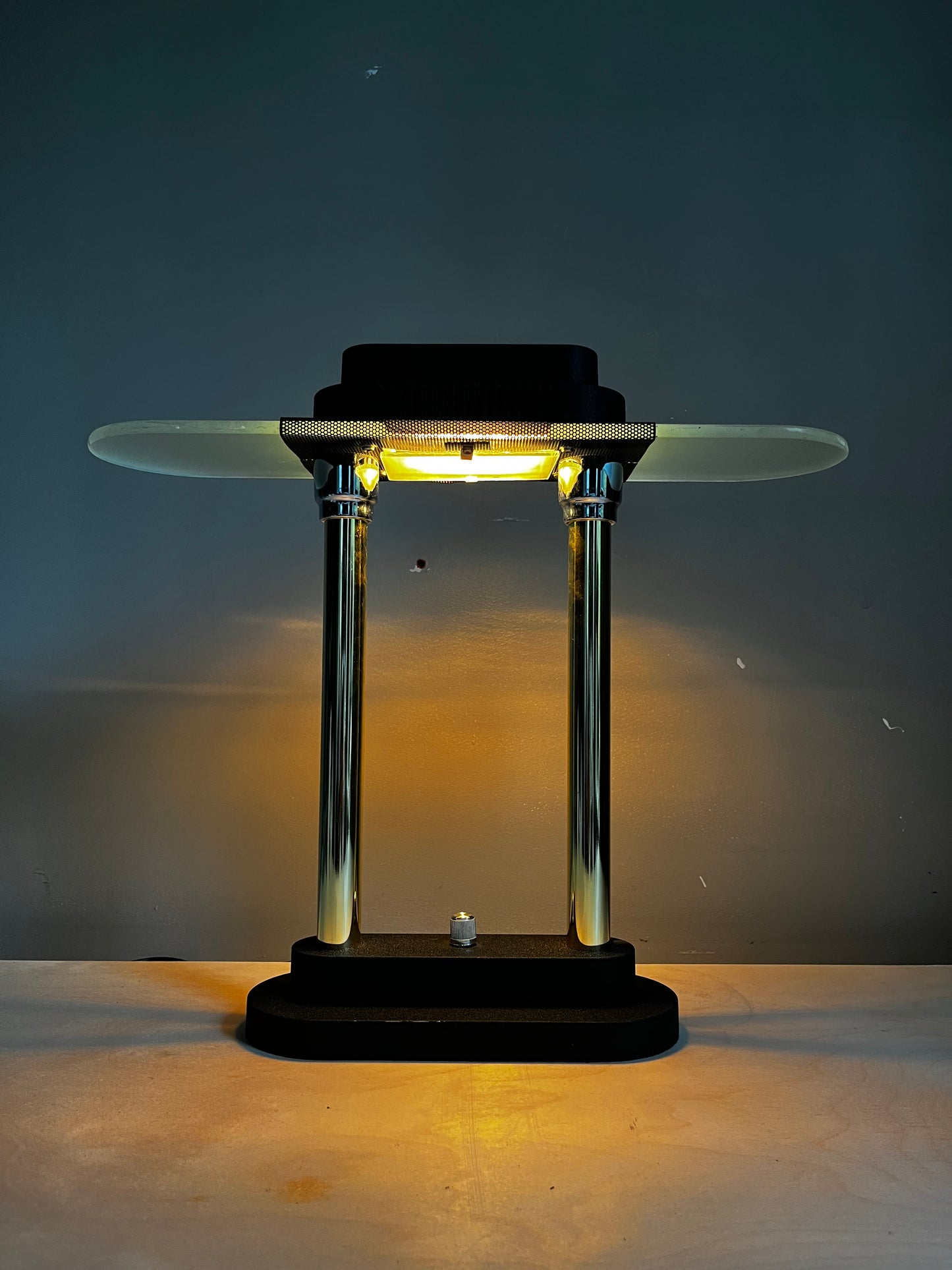 1990s Modern Banker’s Lamp
