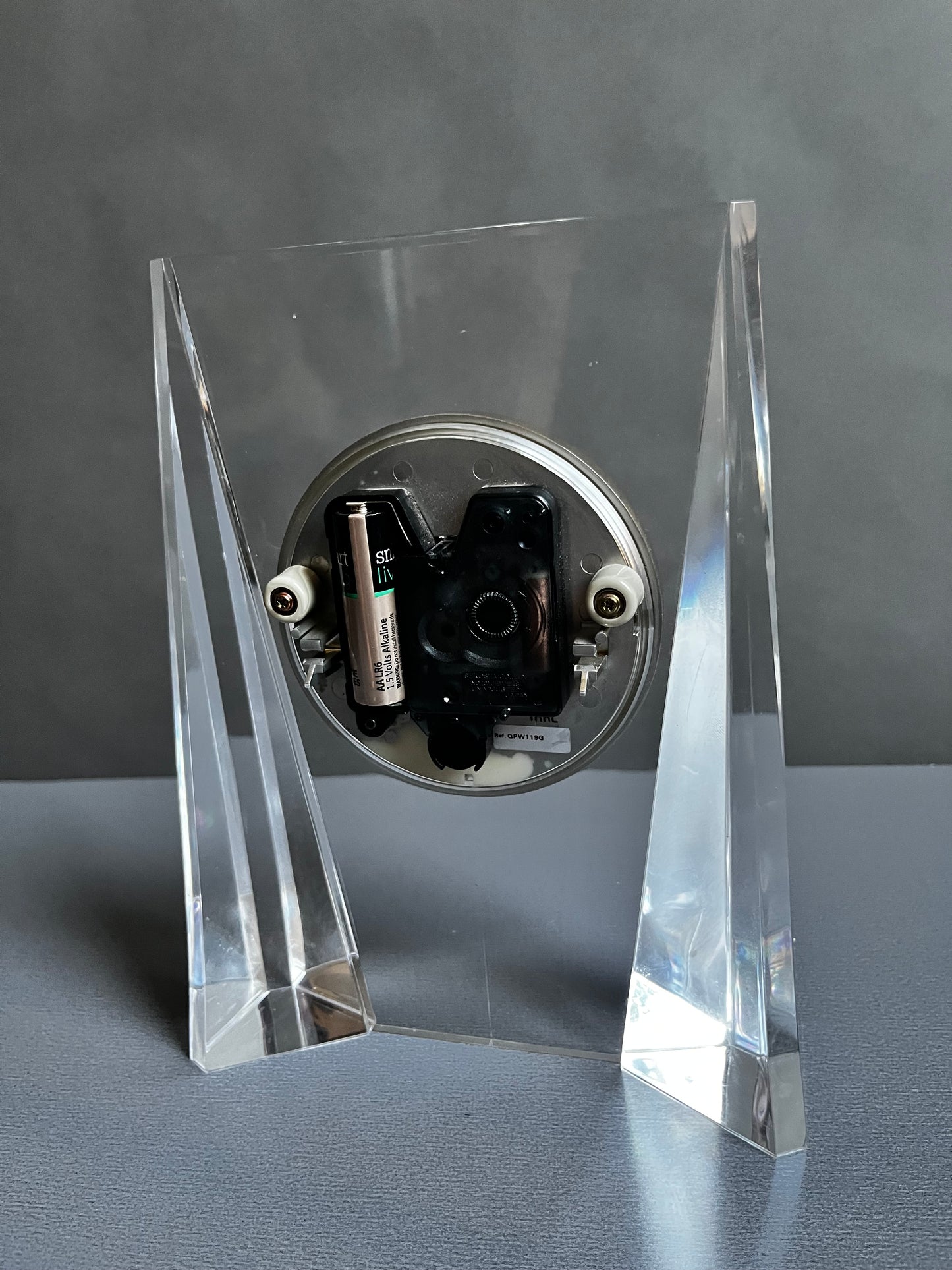 Seiko Lucite Desk Clock