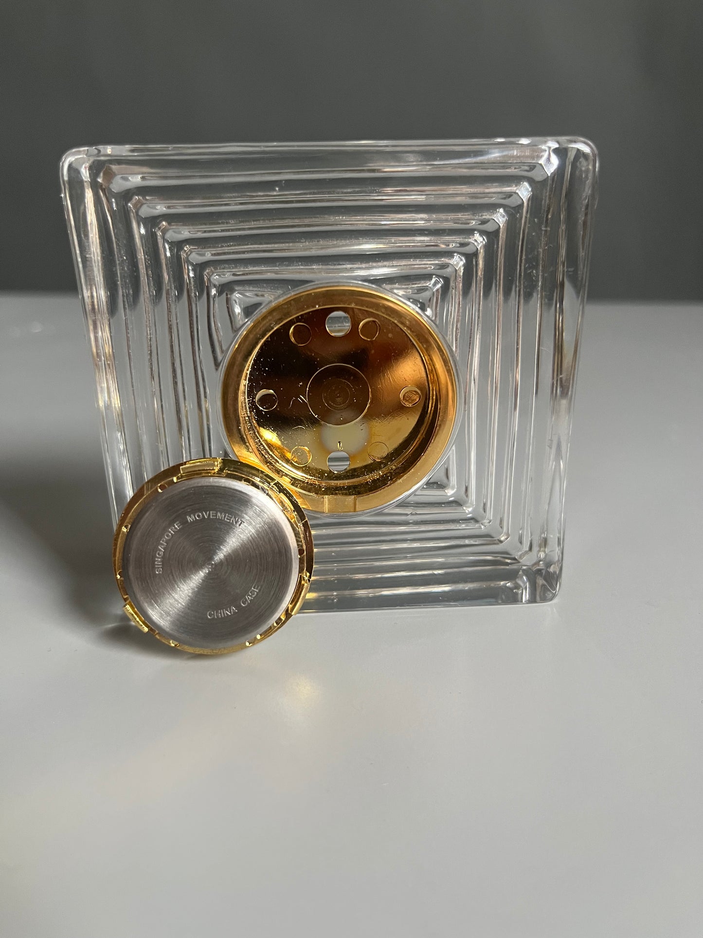 Glass Mini Deco Clock