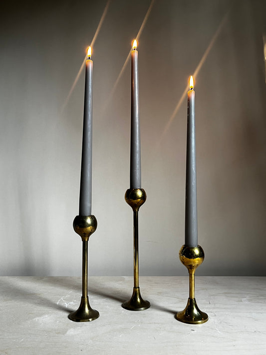 Brass Tulip Tapers | Set of 3