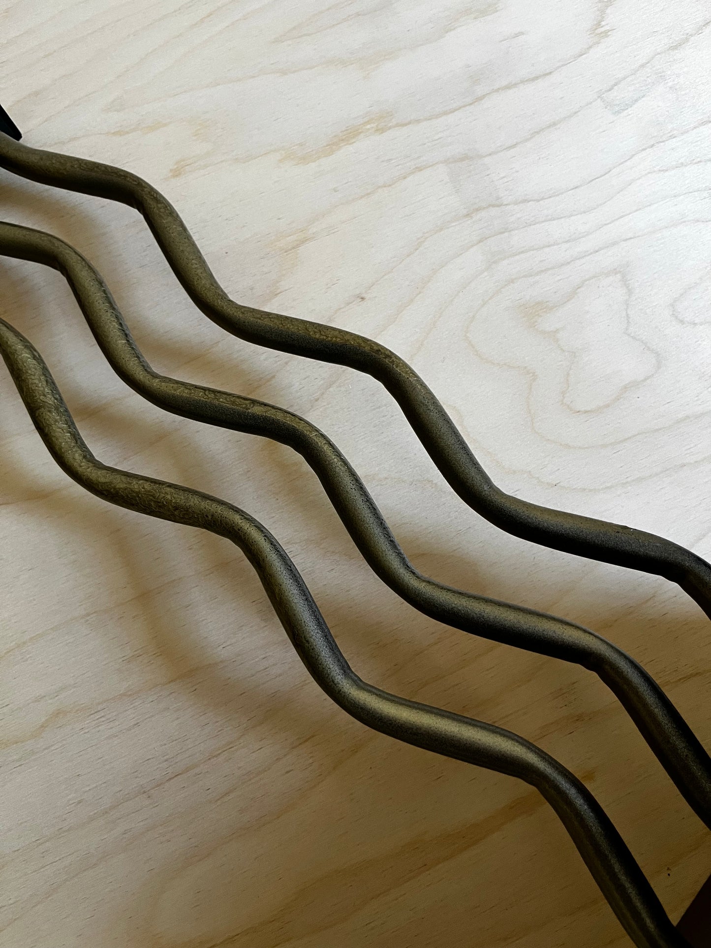 Postmodern Gold Squiggle Table Lamp