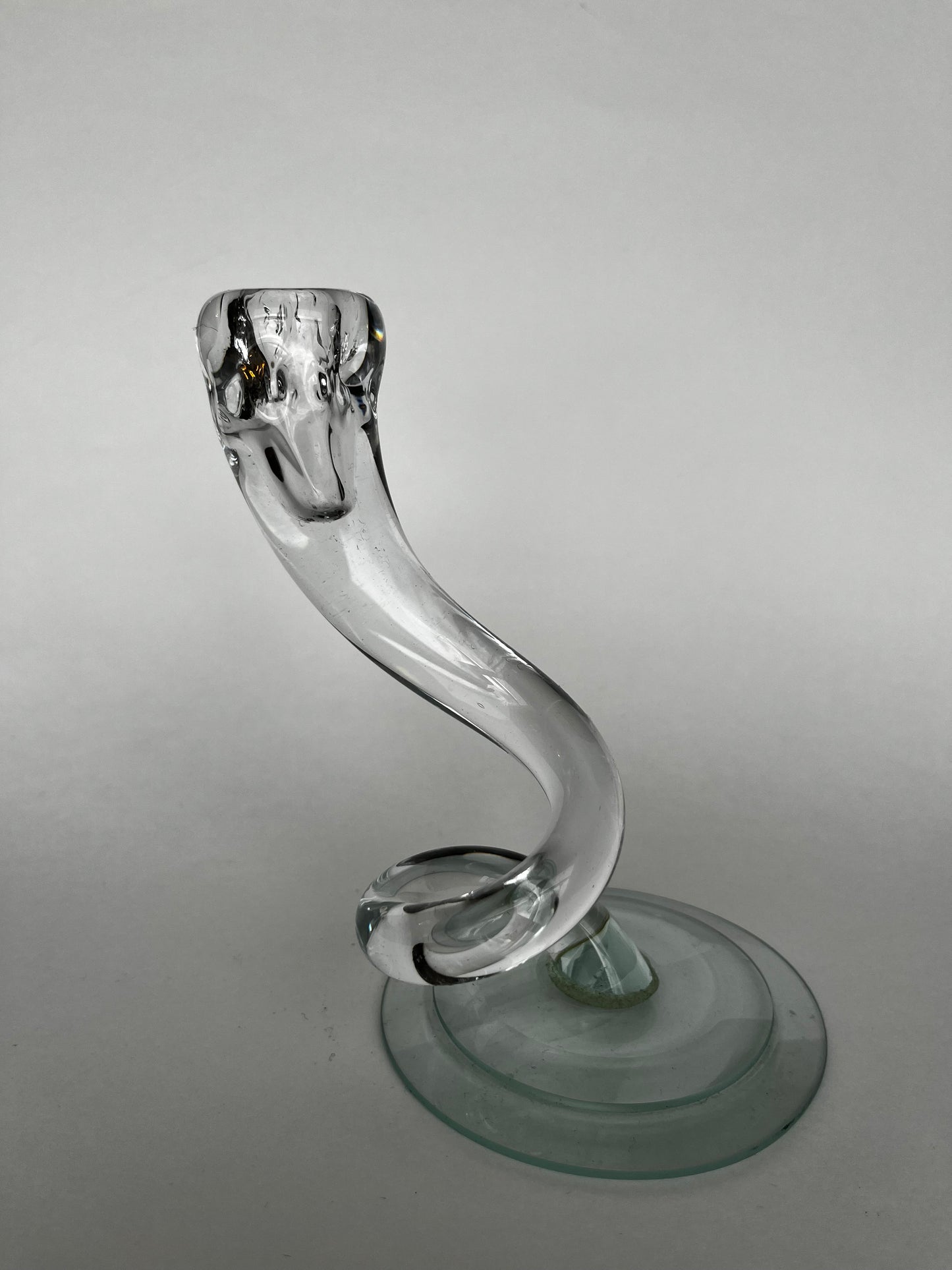 Glass Art Squiggle Taper Holder
