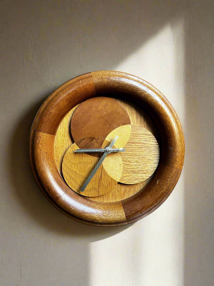 Layered Wood Wall Clock