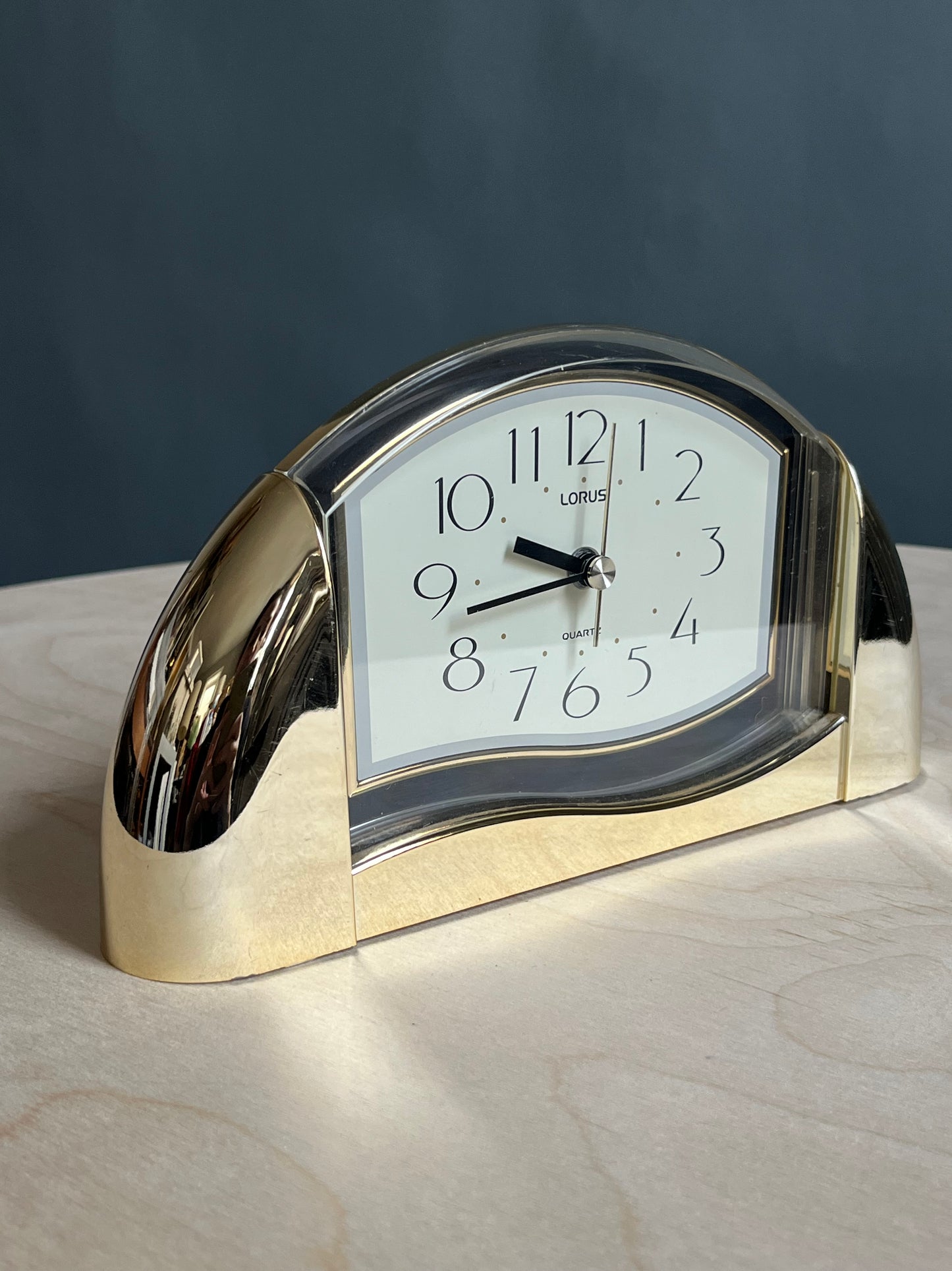 Gold Lorus Postmodern Mantel Clock