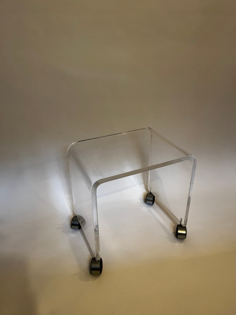 Mid Century Modern Lucite Vanity Stool