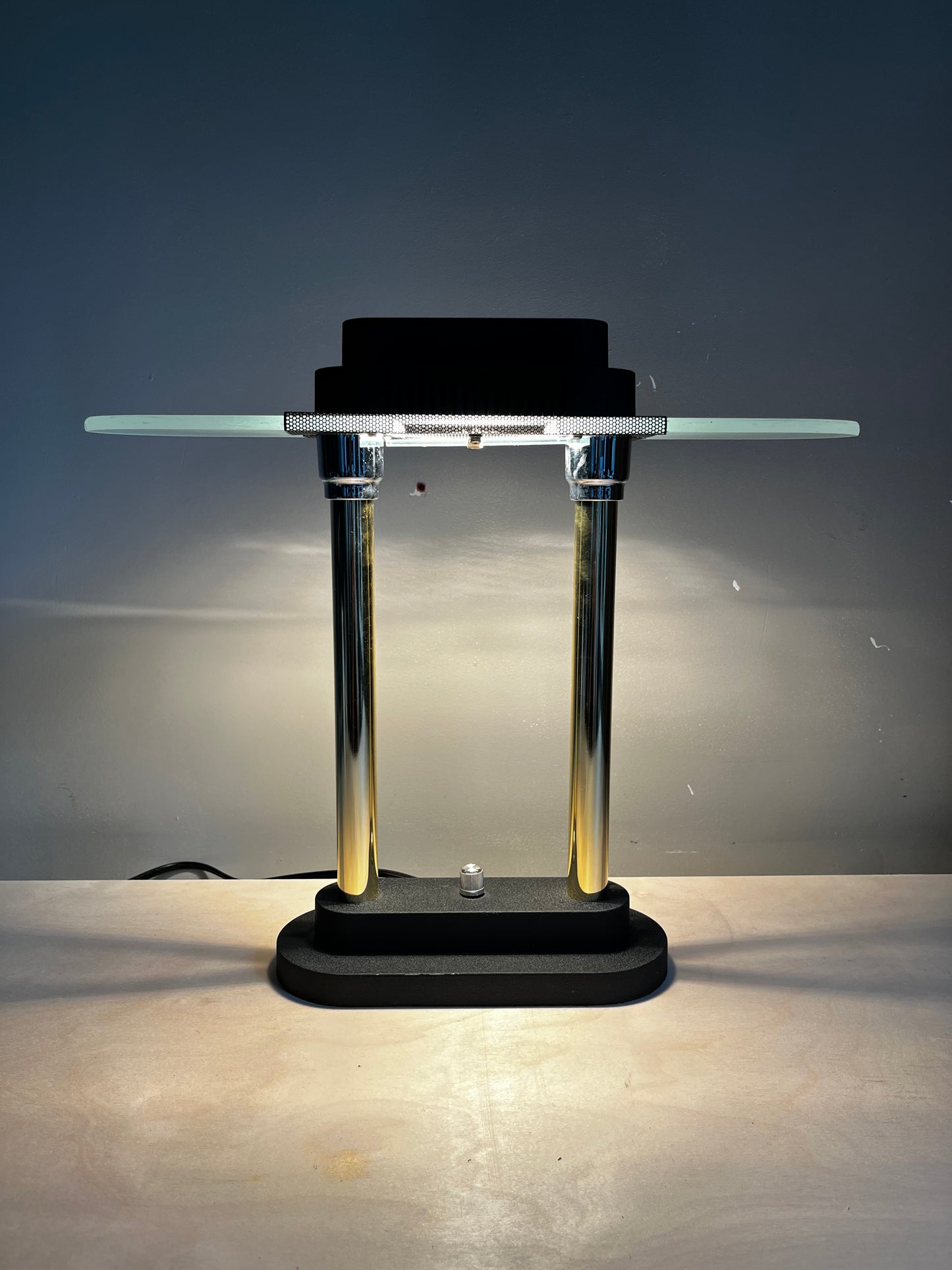1990s Modern Banker’s Lamp