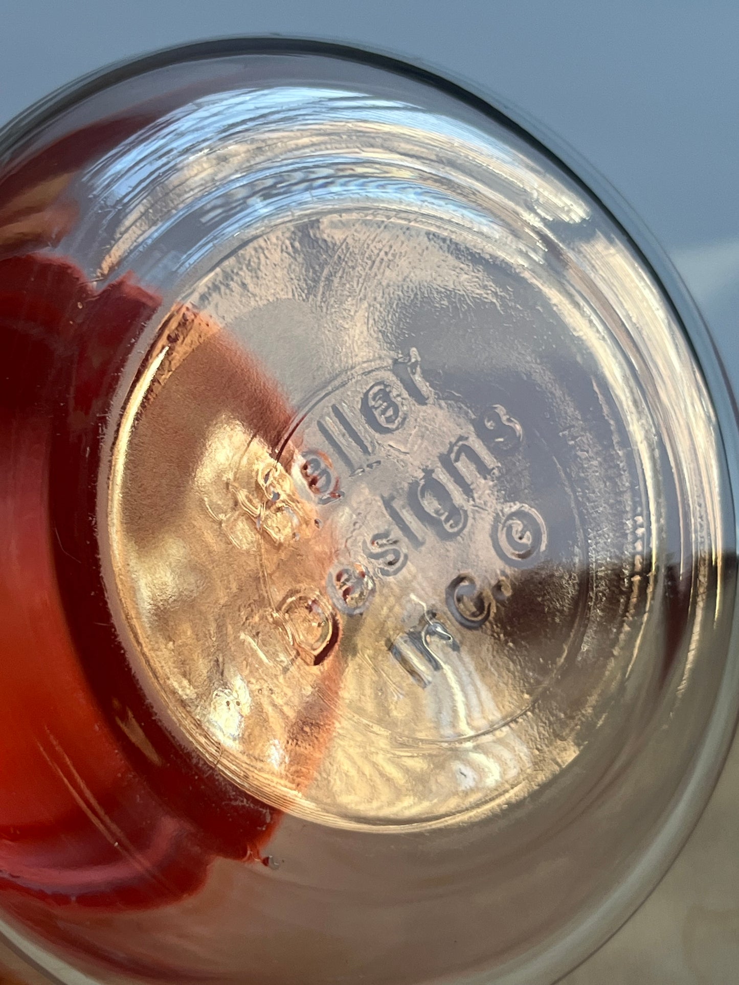 1970s Heller Designs Inc Glass Storage Jar