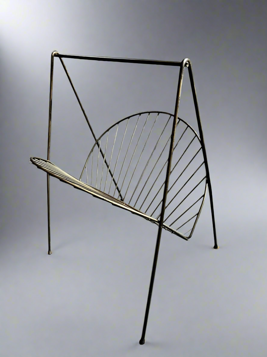 Gold Metal Magazine Rack