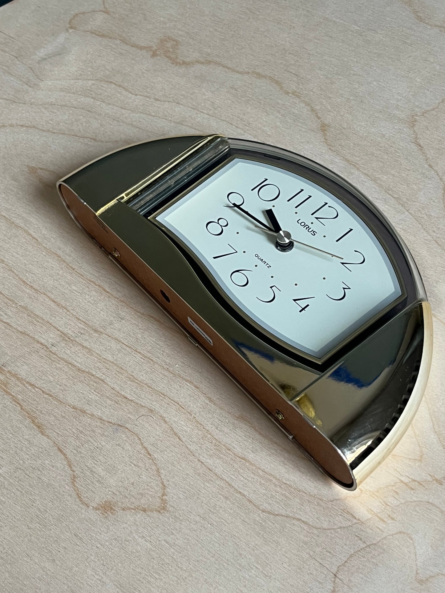 Gold Lorus Postmodern Mantel Clock