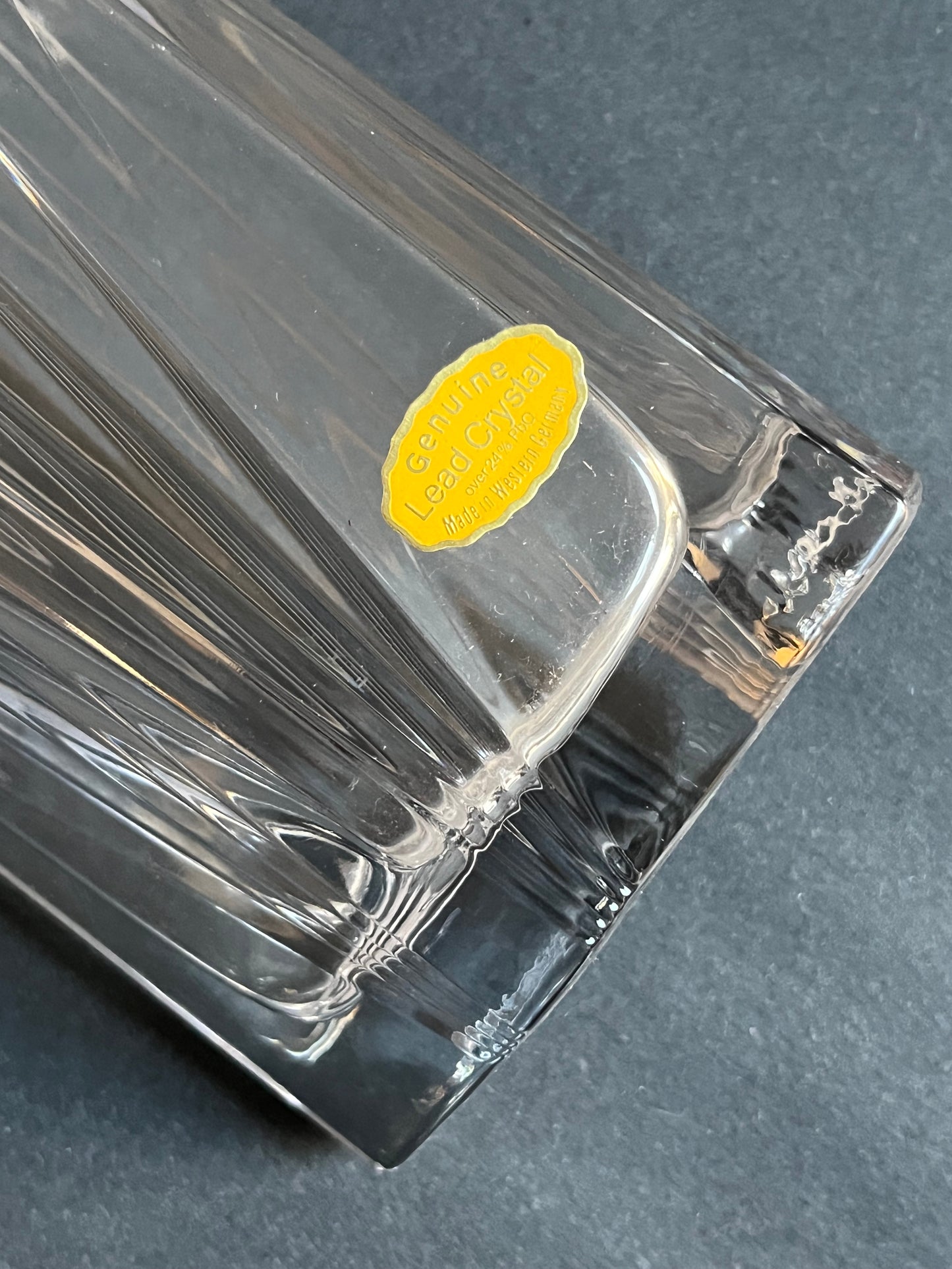 Deco Crystal Vase | Made in West Germany