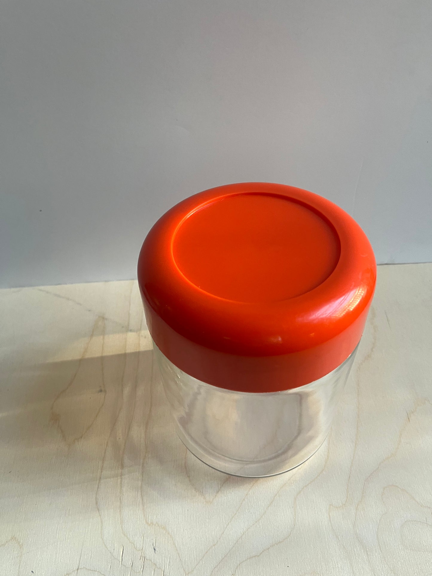 1970s Heller Designs Inc Glass Storage Jar