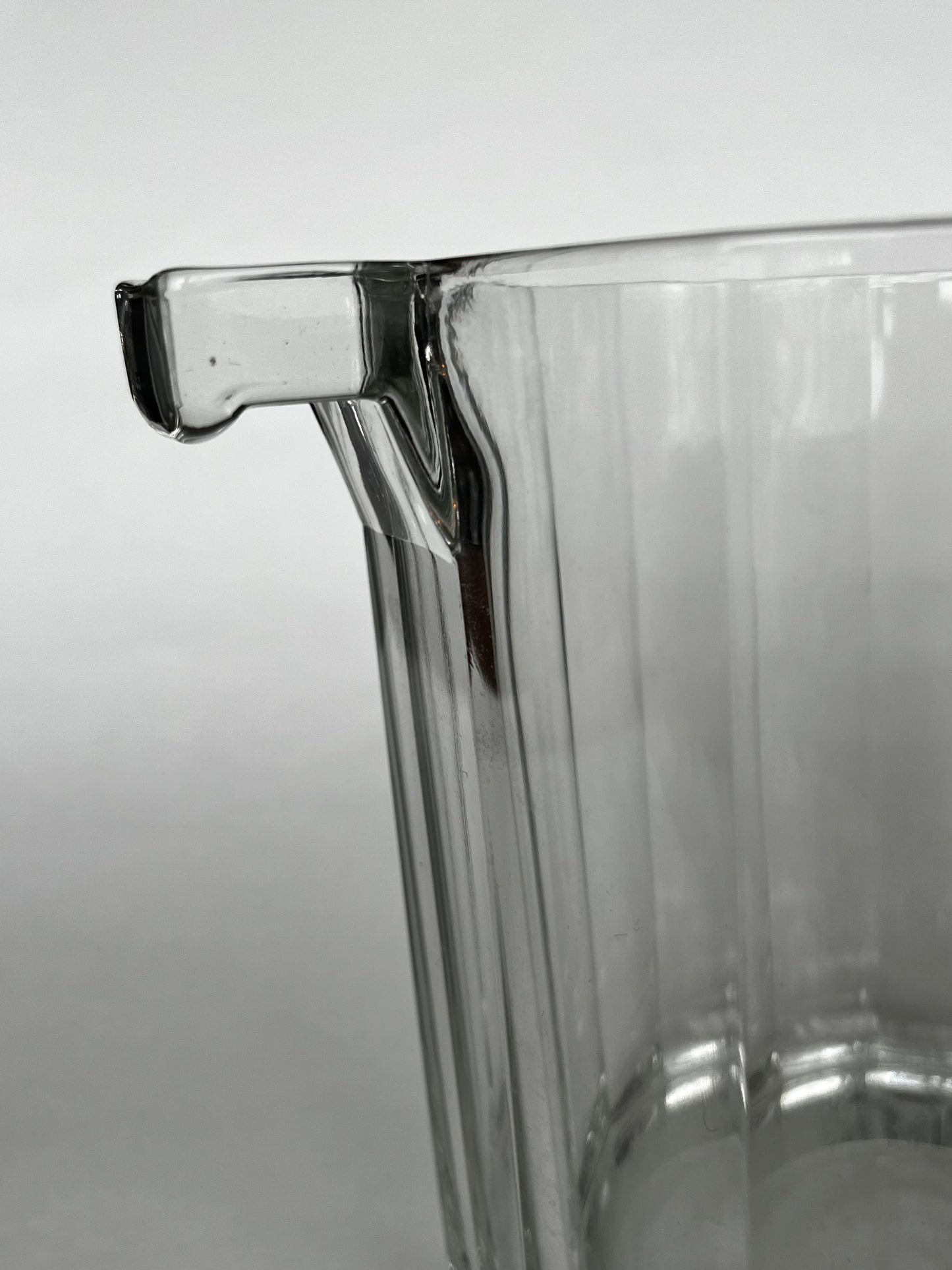 Modern Petite Glass Ice Bucket