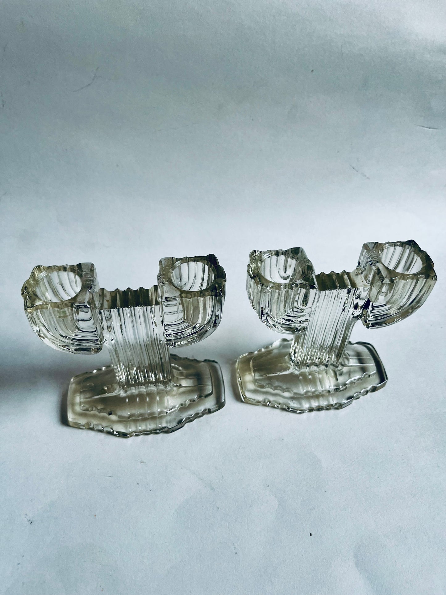 1940s Deco Glass Taper Holder | by Anchor Hocking