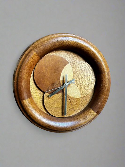 Layered Wood Wall Clock