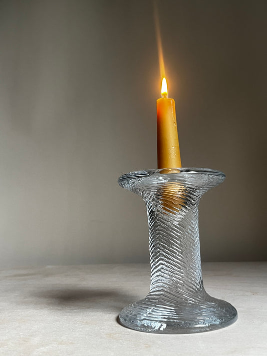 1970s Kosta Boda ‘Roma’ Crystal Taper Holder