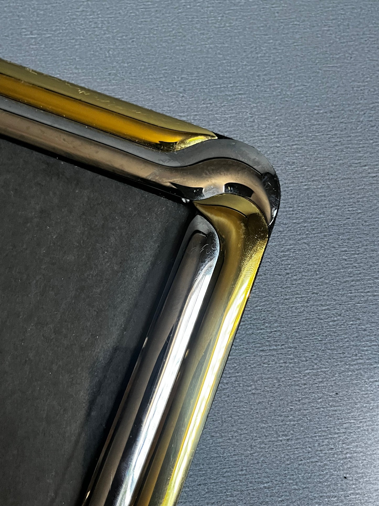 1980s Silver & Gold Deco Picture Frame
