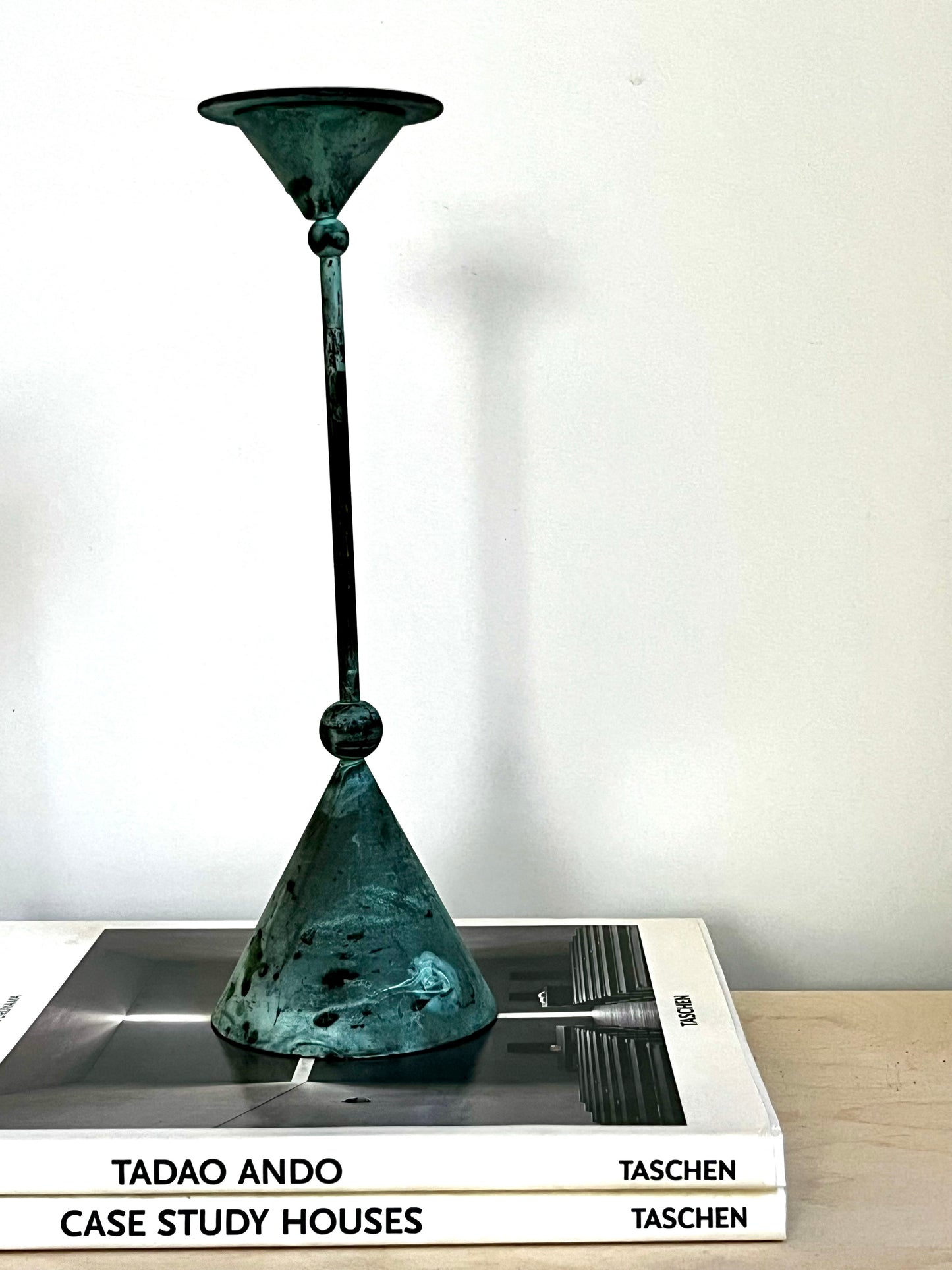 Sculptural Postmodern Taper Candle Holder