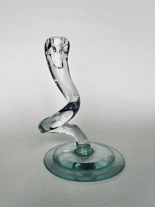 Glass Art Squiggle Taper Holder