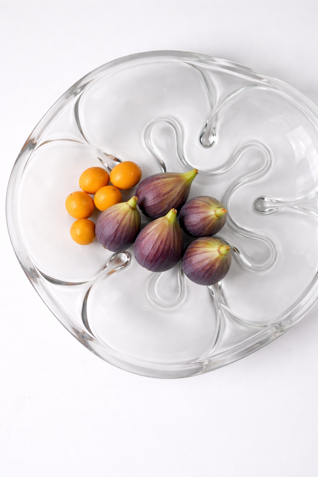 Vintage Mikasa Frosted Sculptural Art Glass Centerpiece Bowl | Large 14”