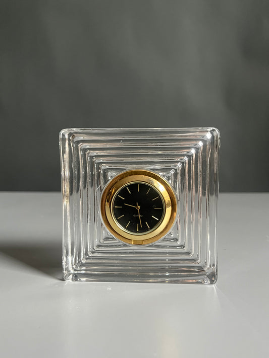 Glass Mini Deco Clock
