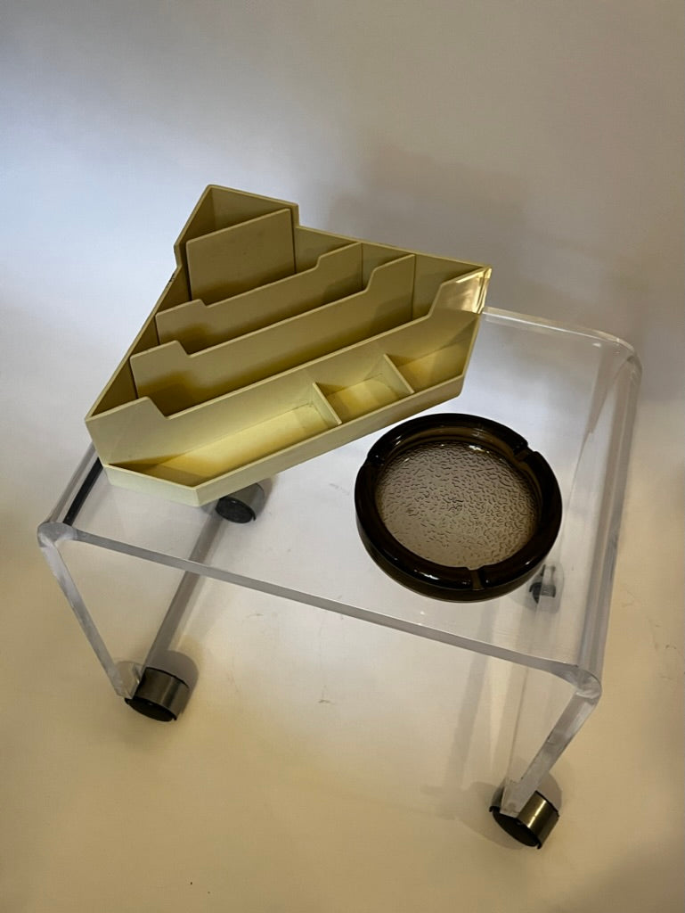 Mid Century Modern Lucite Vanity Stool