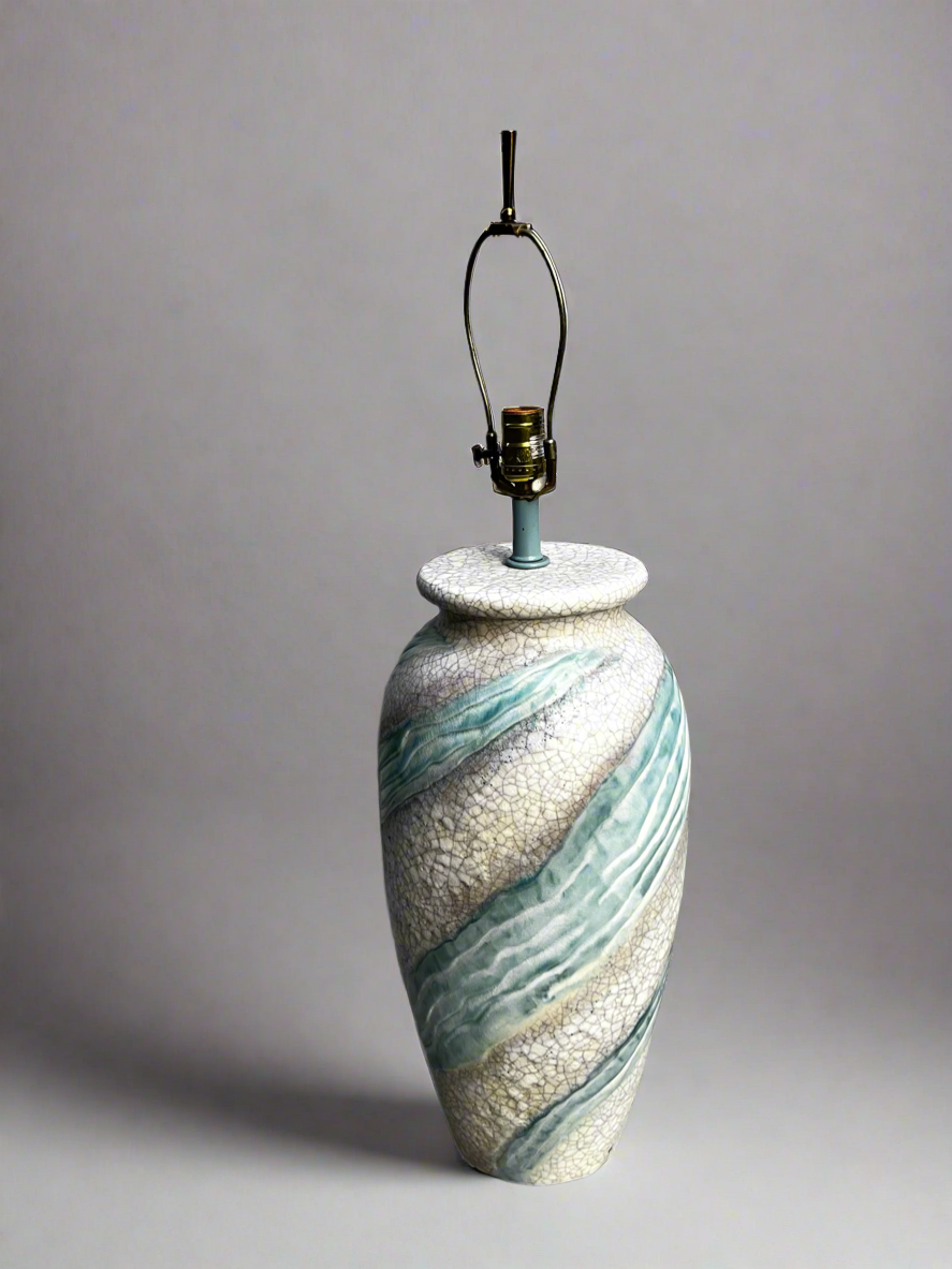 Massive 1980s Ceramic Lamp