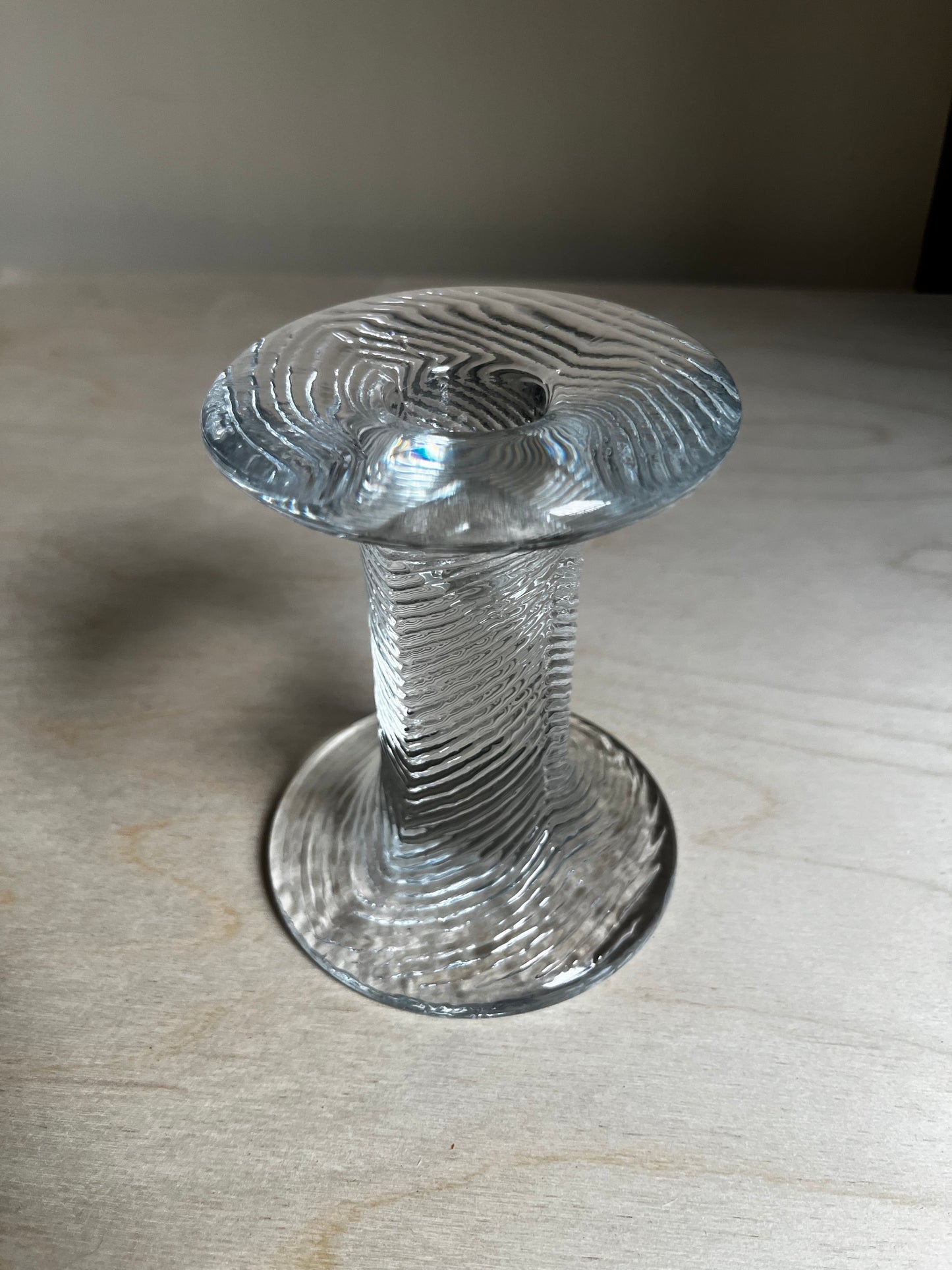 1970s Kosta Boda ‘Roma’ Crystal Taper Holder