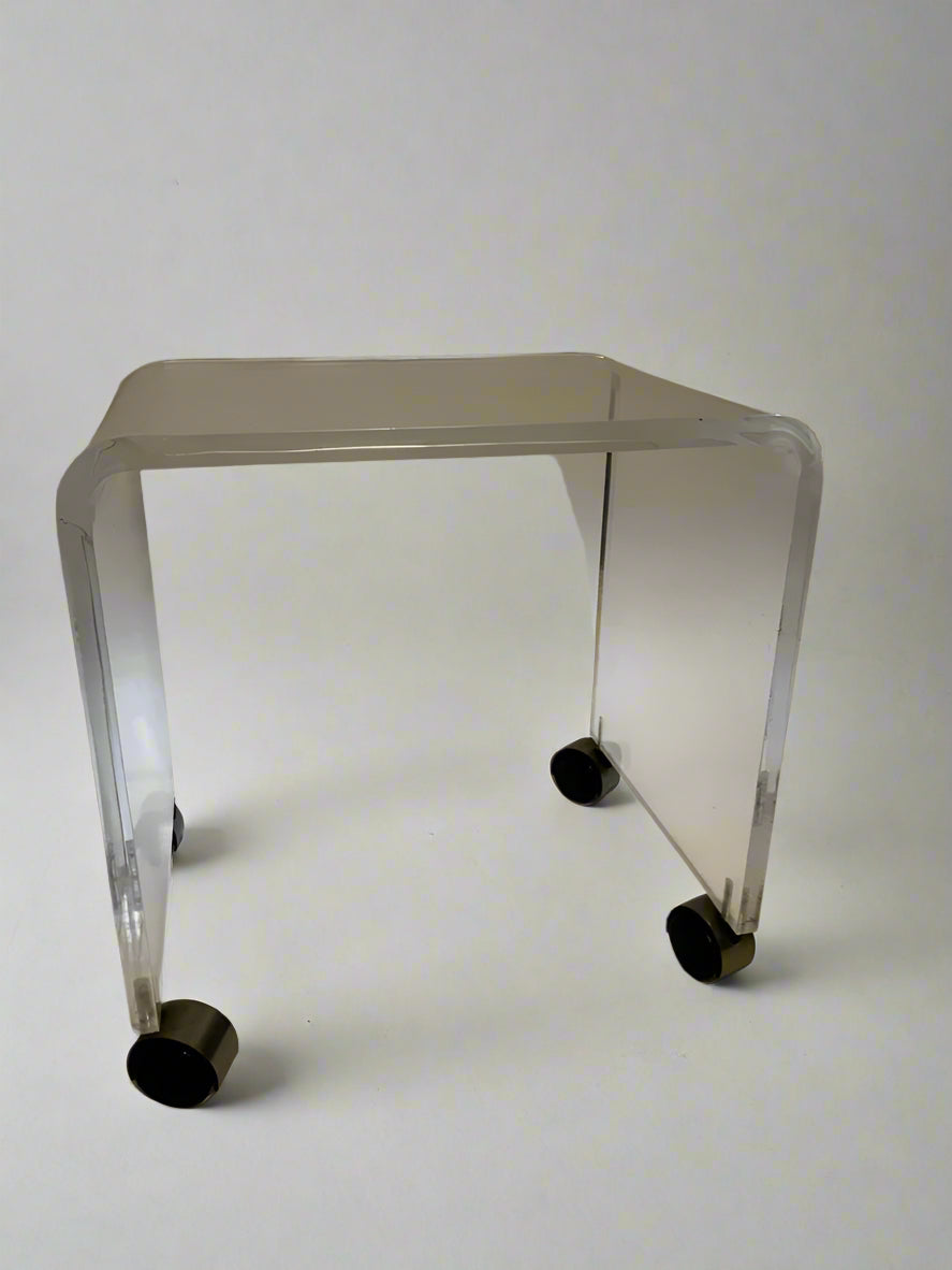 Mid Century Modern Lucite Vanity Stool