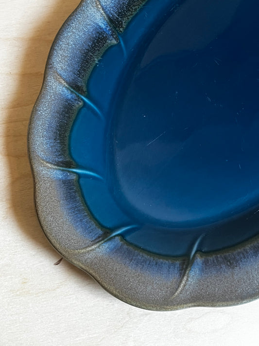MCM Pfaltzgraff Blue Oval Serving Platter