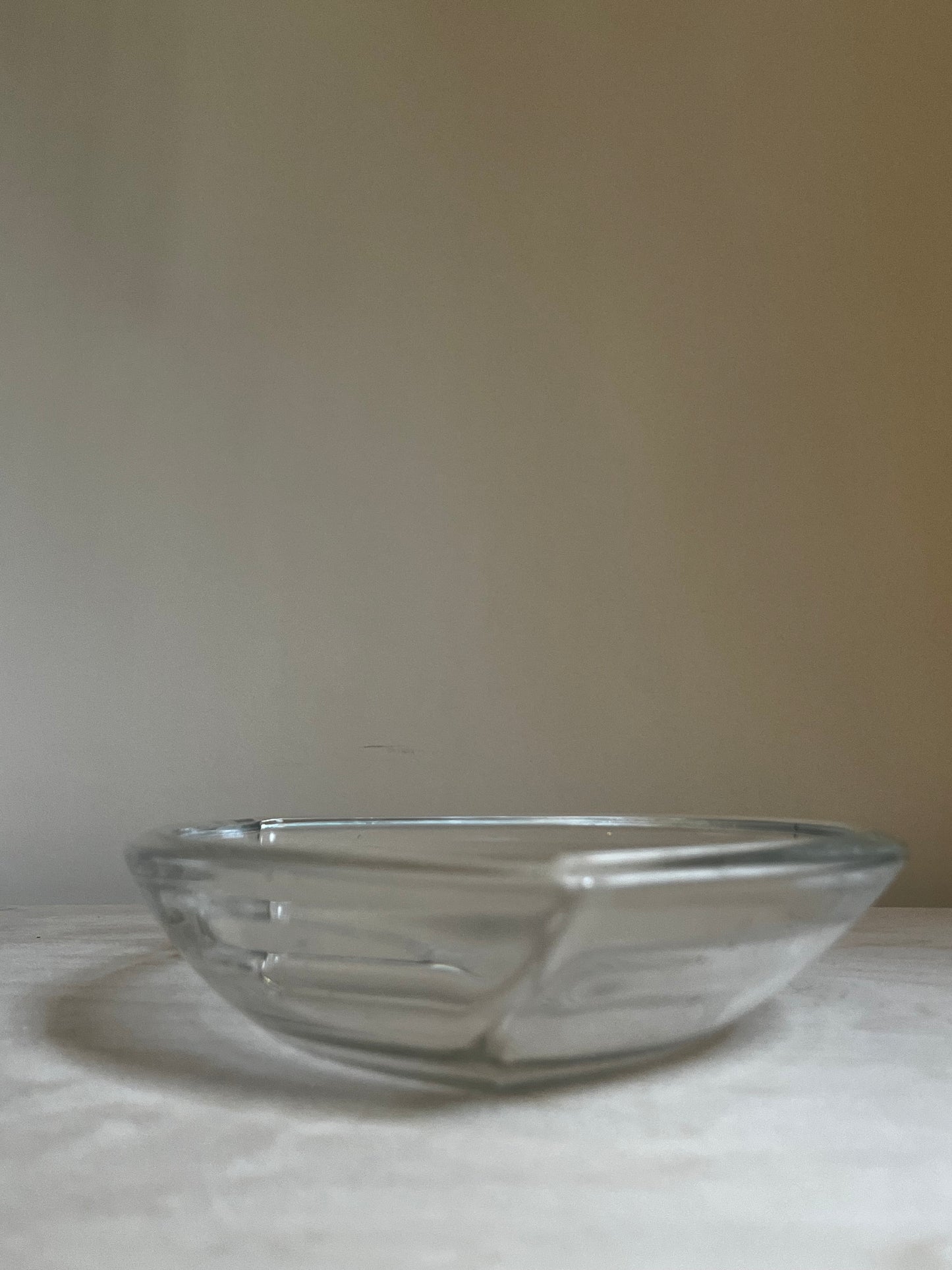Crystal Glass Catchall Dish | Eye Shaped Trinket Tray