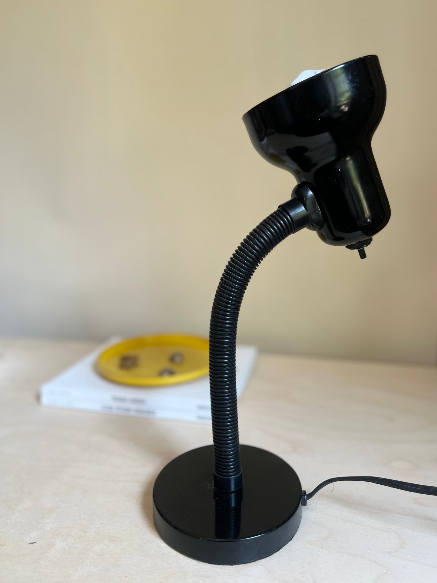 1980s Black Gooseneck Lamp | MCM Revival Lighting