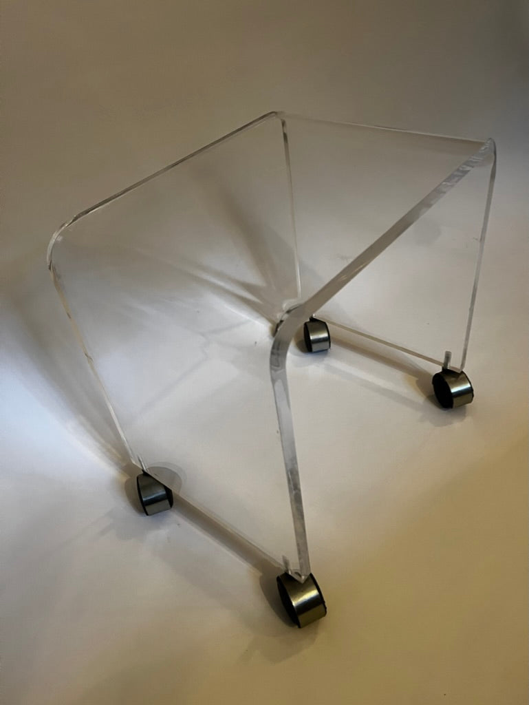 Mid Century Modern Lucite Vanity Stool