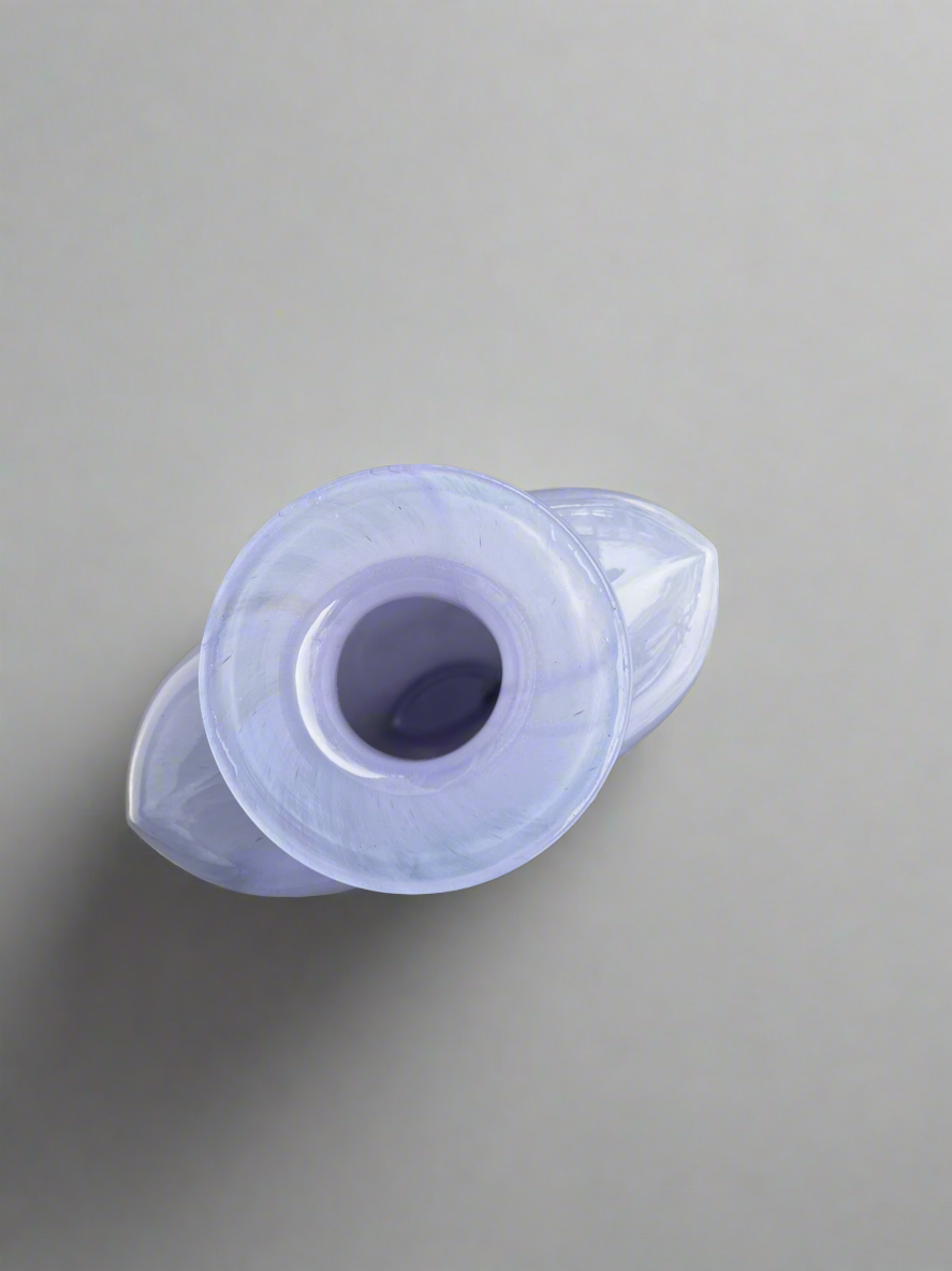 1989 Kosta Boda Lavender Glass Vase | made in Sweden