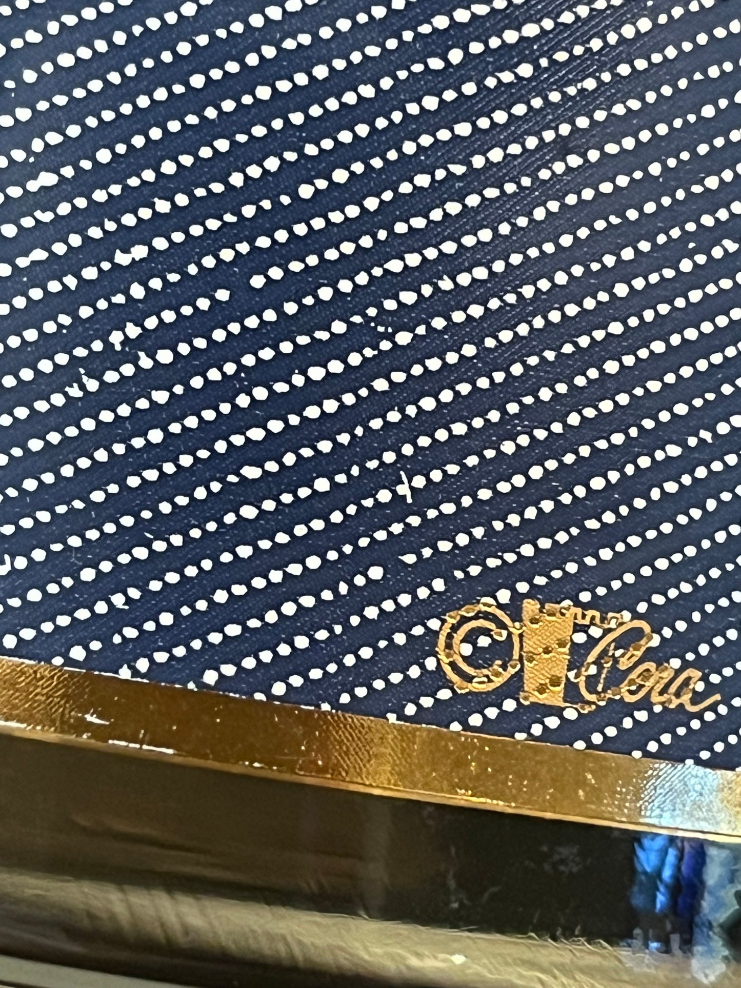 1970s ‘Denim & Belt’ Cocktail Glasses | Set of 3