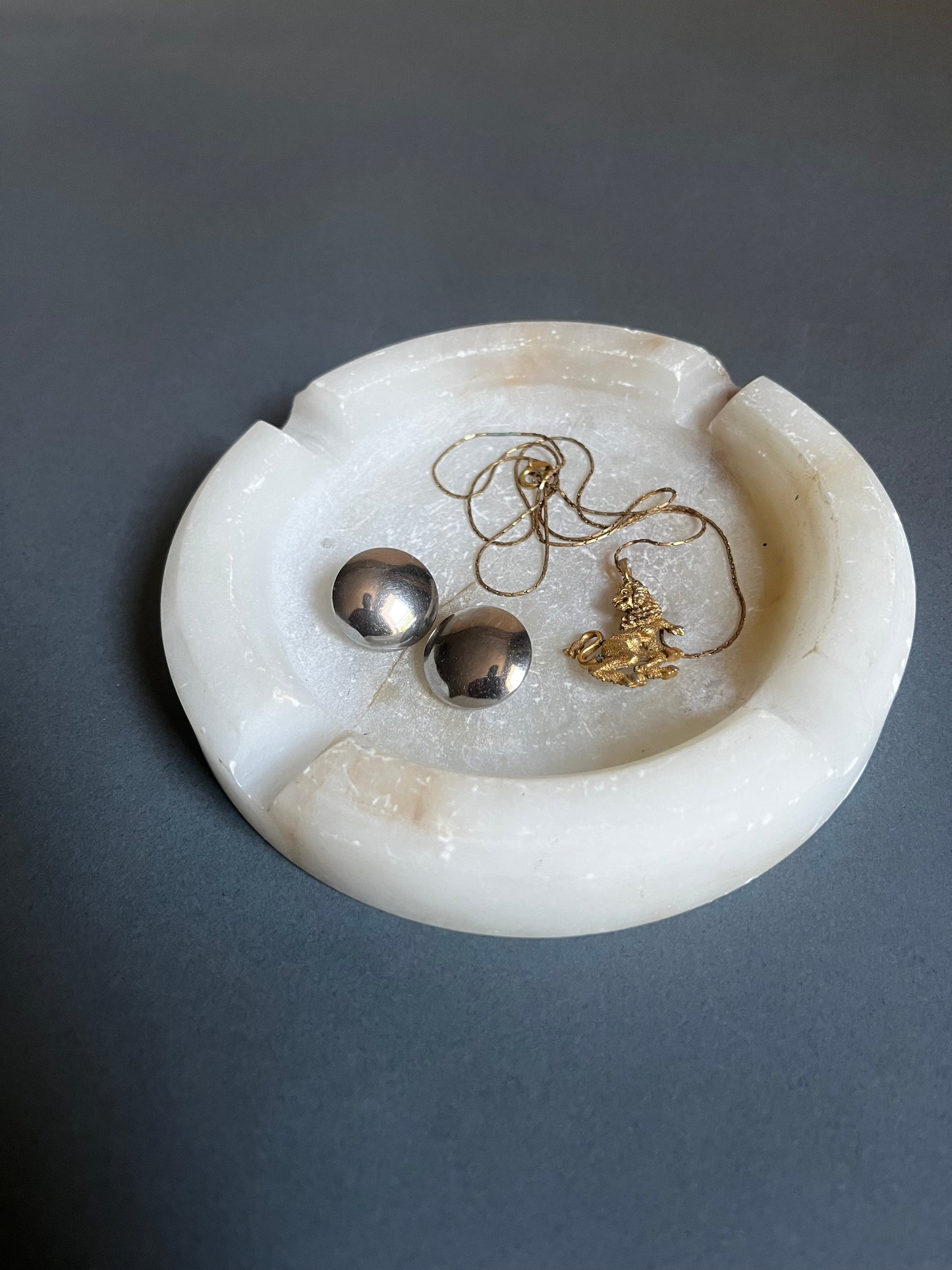 Alabaster Ashtray | Natural Stone Catchall
