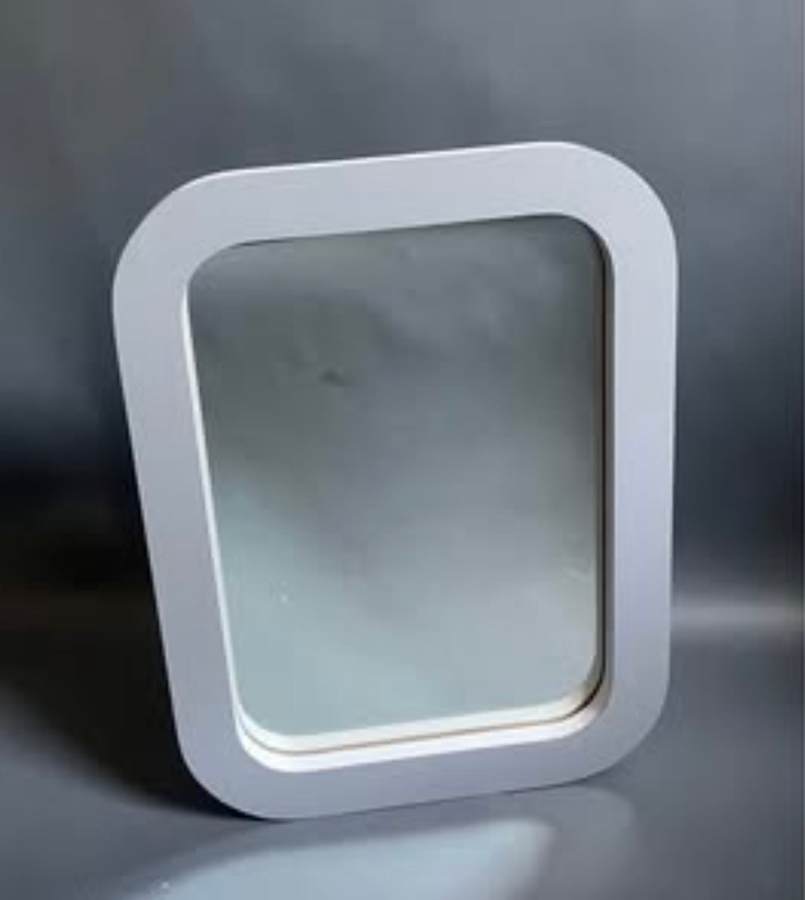 Grey Formica Waterfall Mirror