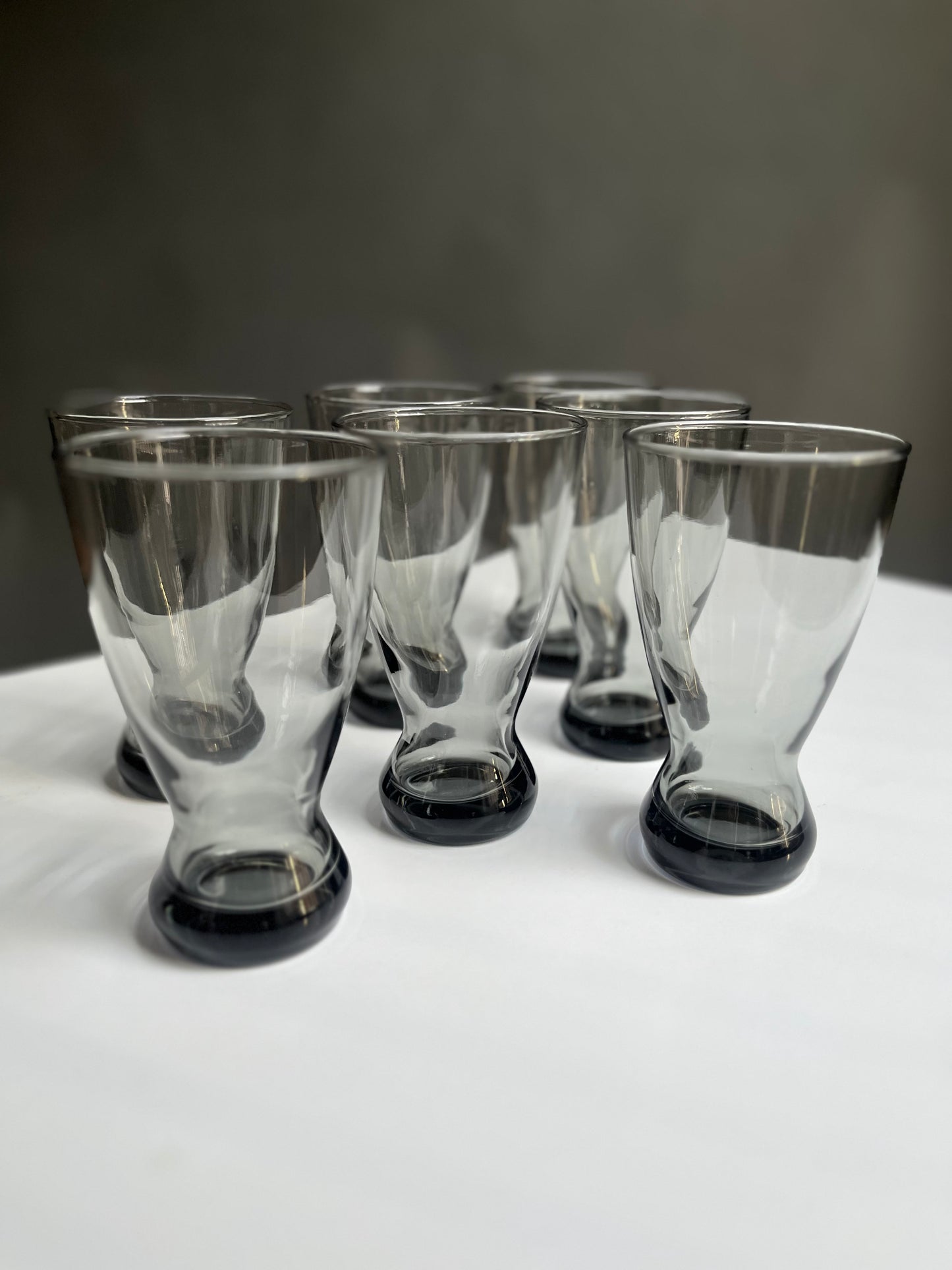 MCM Smokey Grey Glassware by Libbey | Set of 7