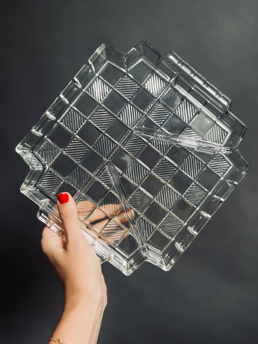 Glass Geometric Tray
