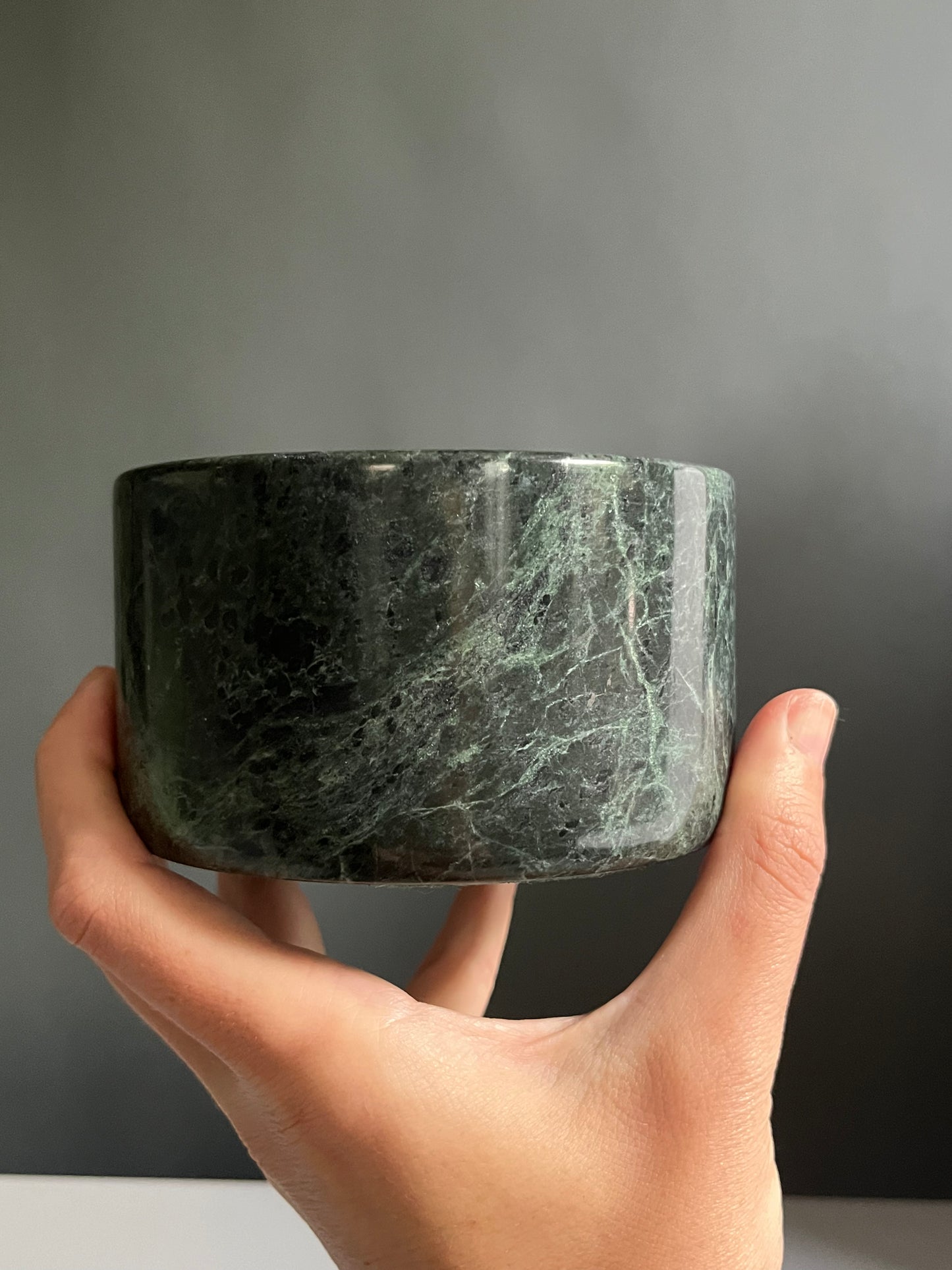 Green Marble Vessel/Bowl