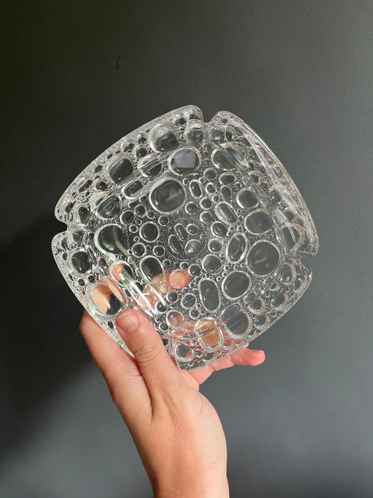 Libbey Bubble Glass Ashtray