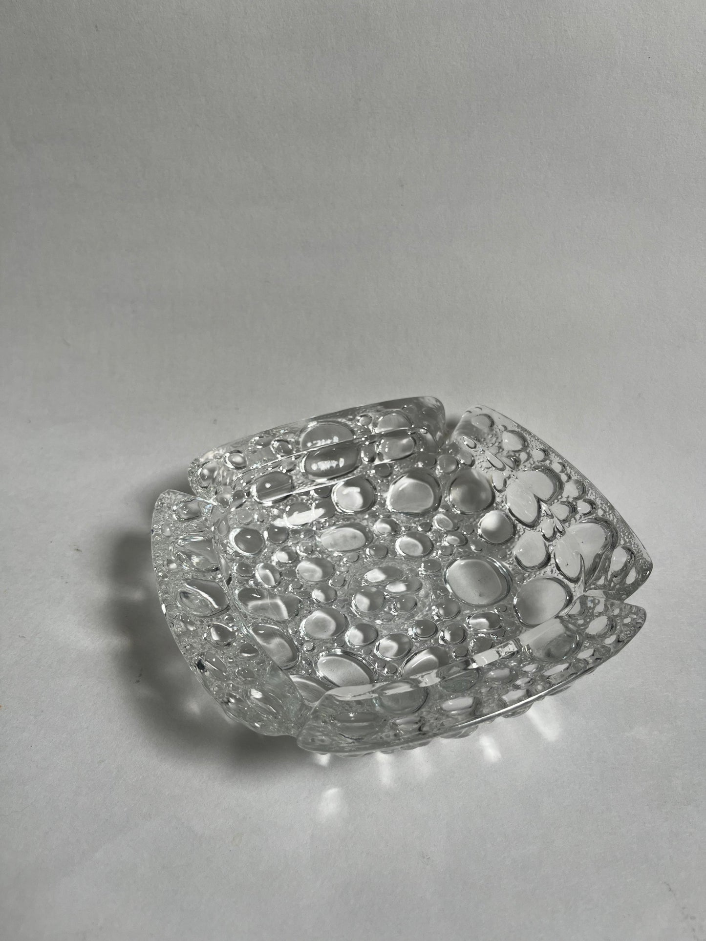 Libbey Bubble Glass Ashtray