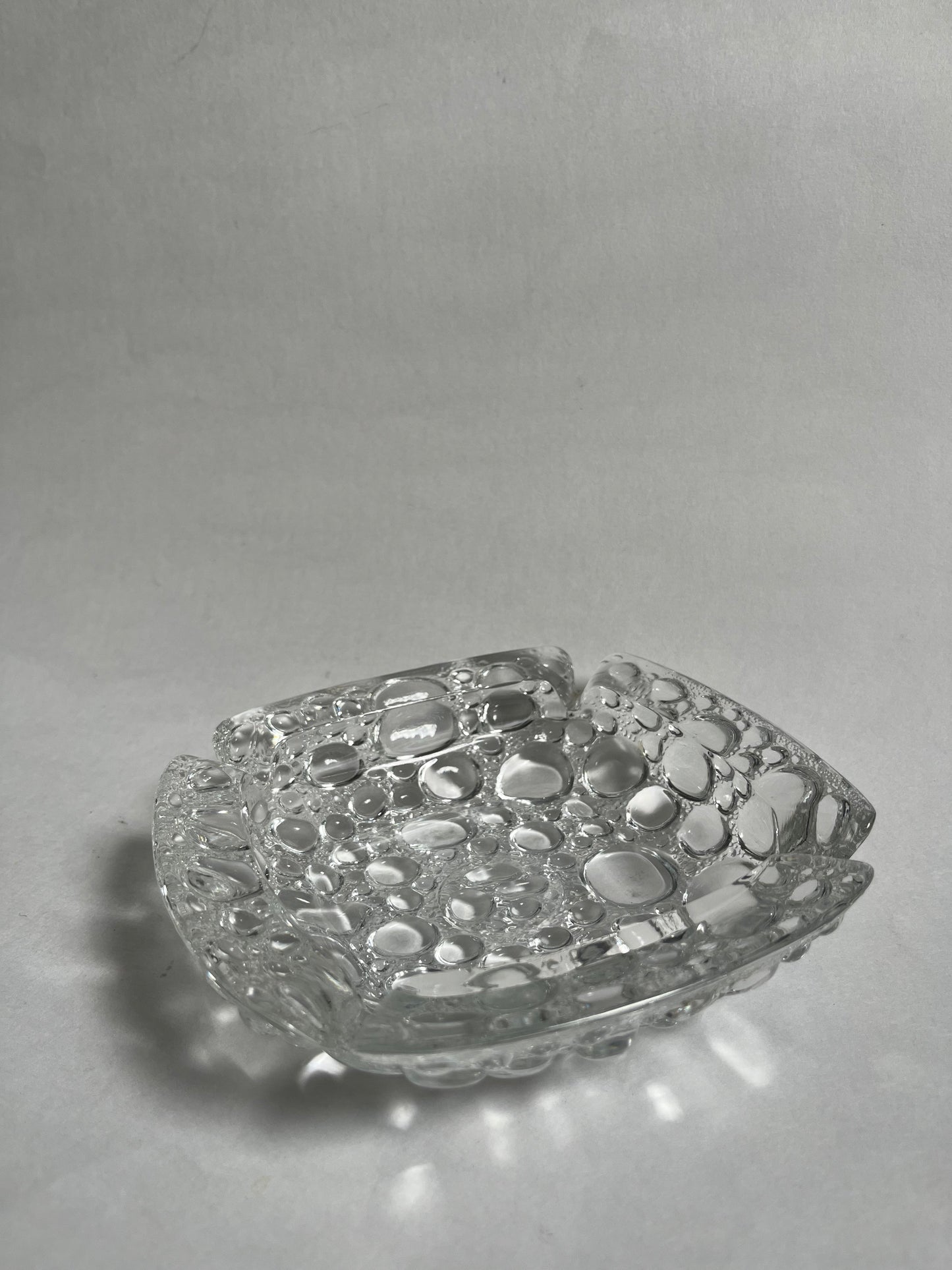 Libbey Bubble Glass Ashtray