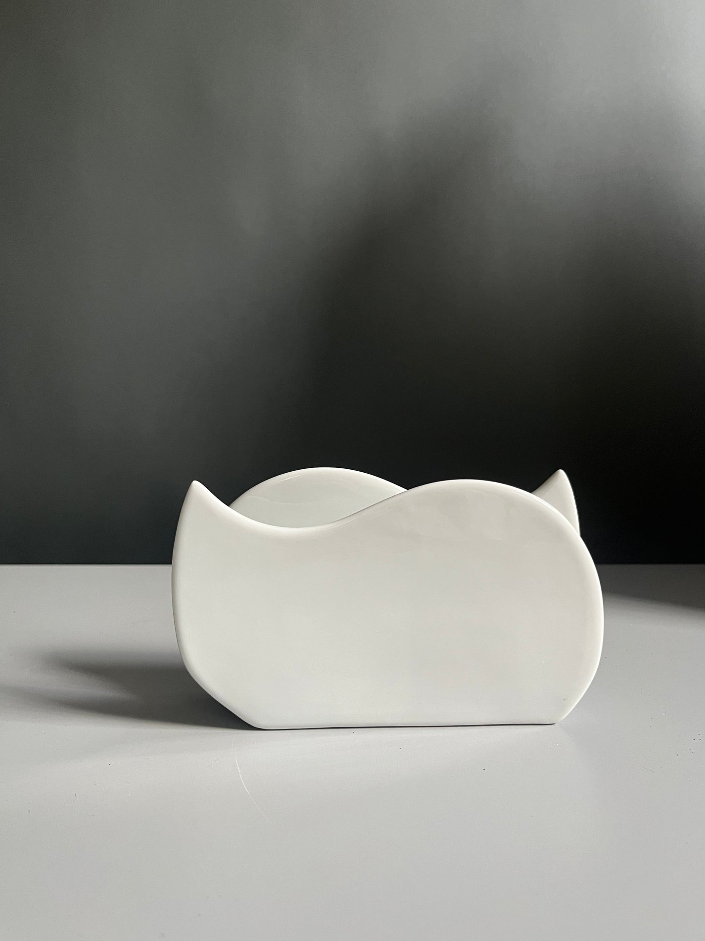 Italian Porcelain Wave Napkin/Letter Holder