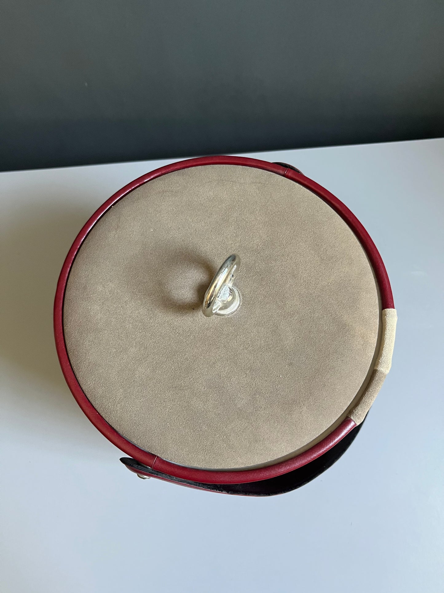 George Briard Maroon Ice Bucket