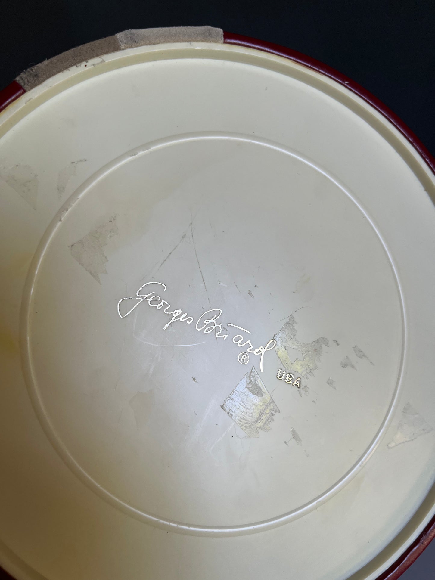 George Briard Maroon Ice Bucket