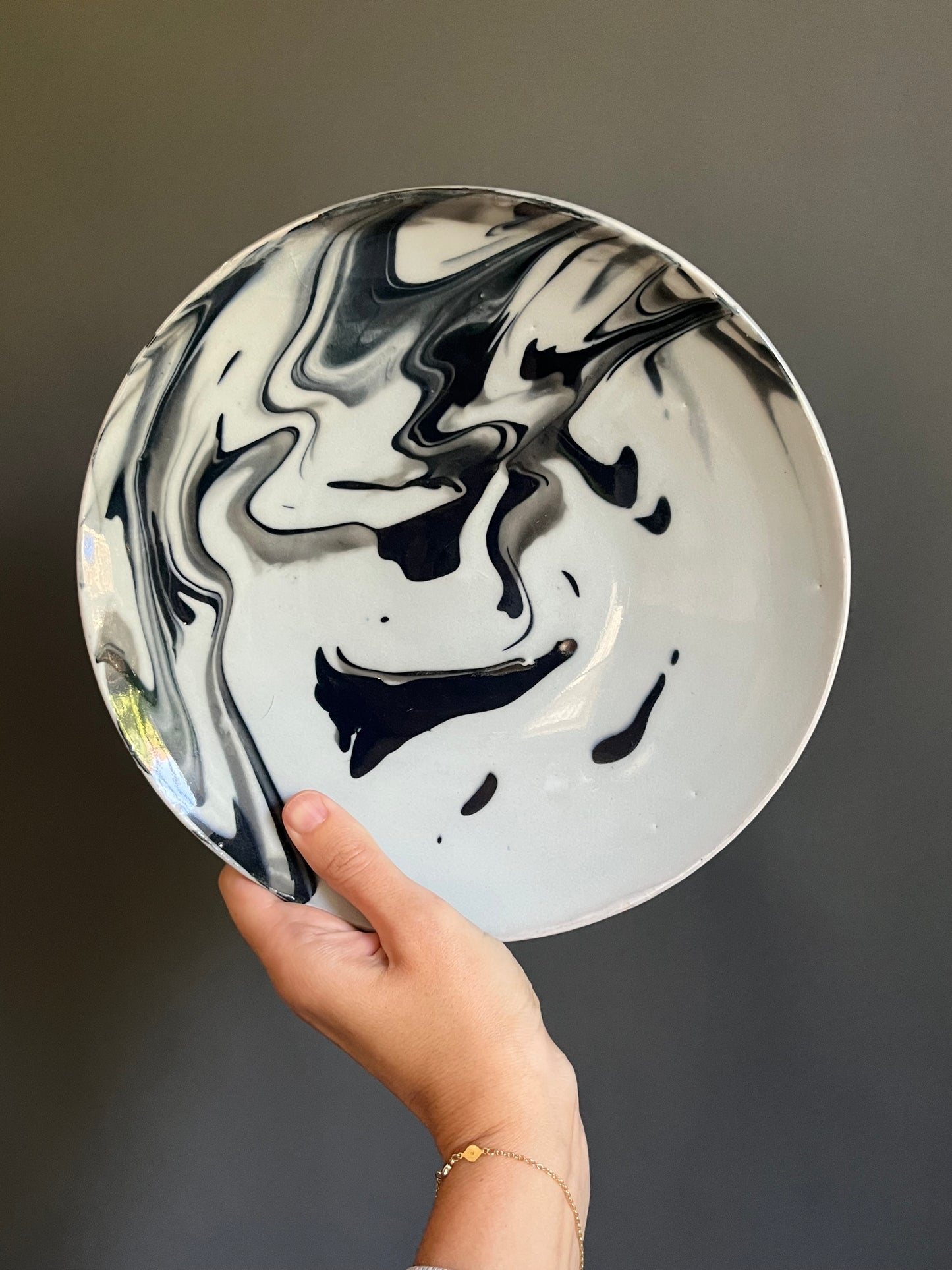 Handmade Swirl Ceramic Dish
