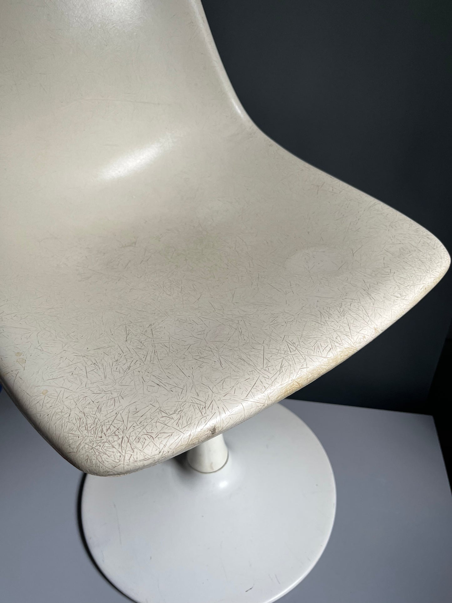 MCM Fiberglass Tulip Swivel Chair