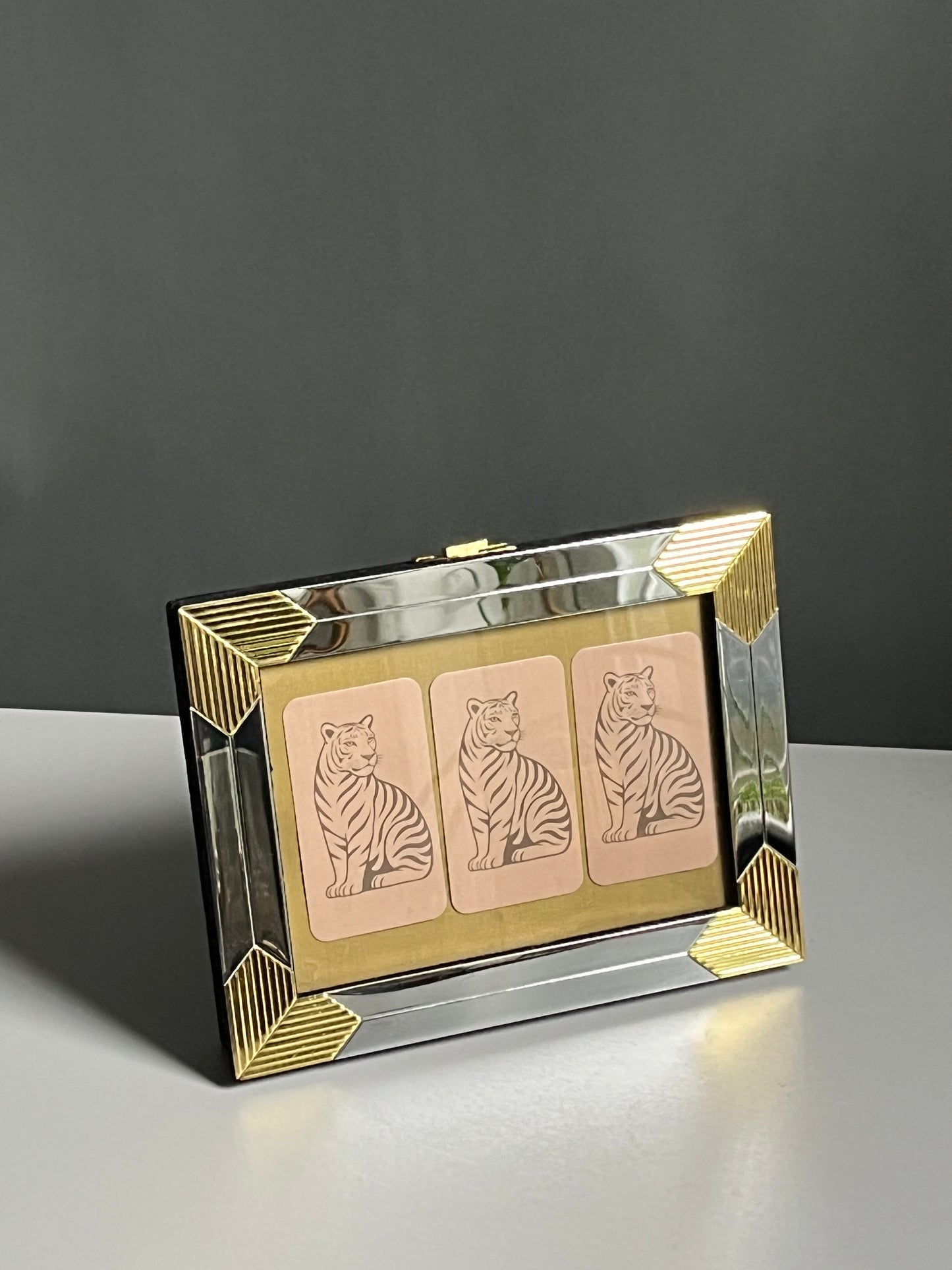 Deco Silver & Gold Picture Frame + Album