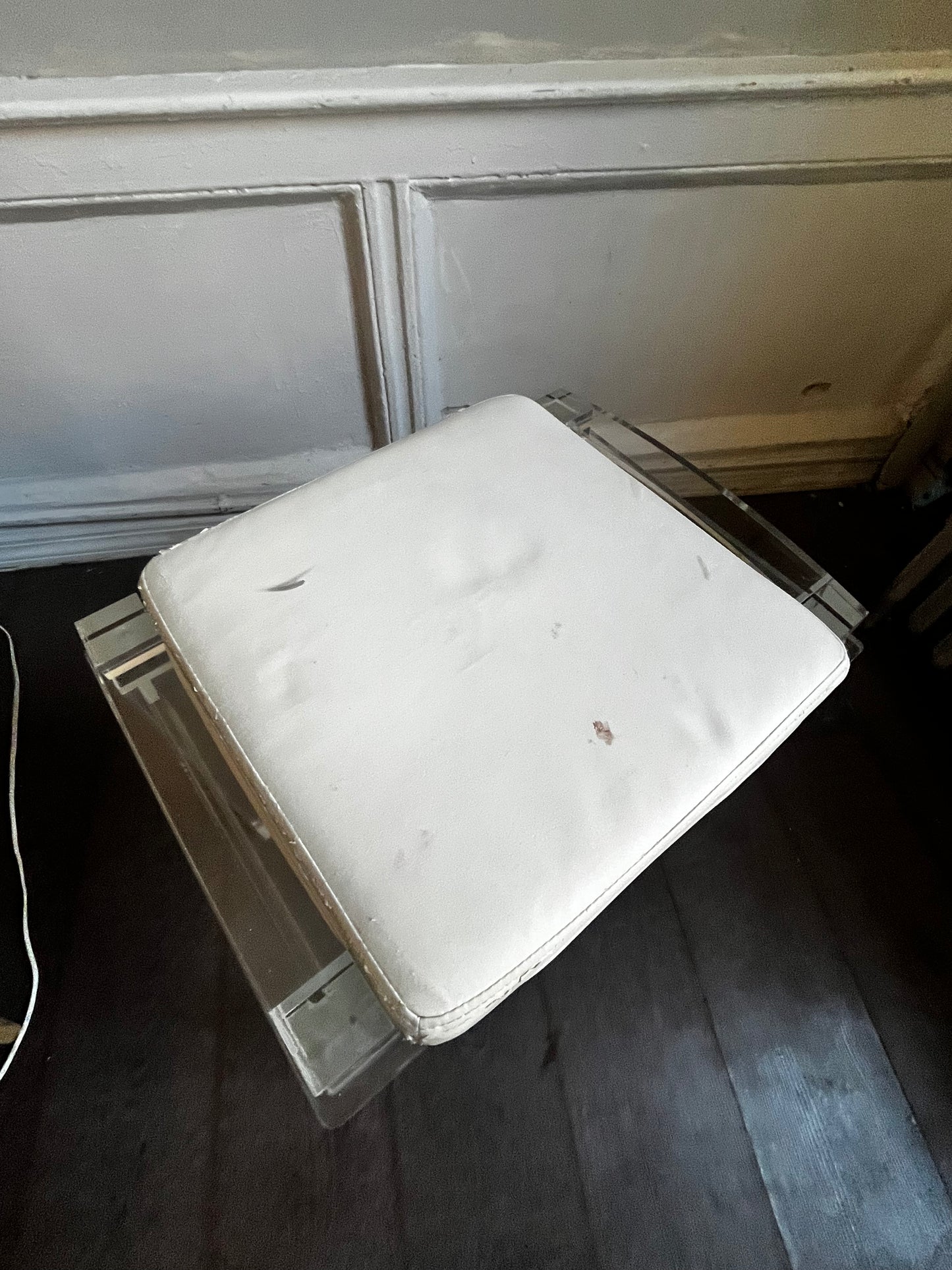 Lucite Vanity Bench